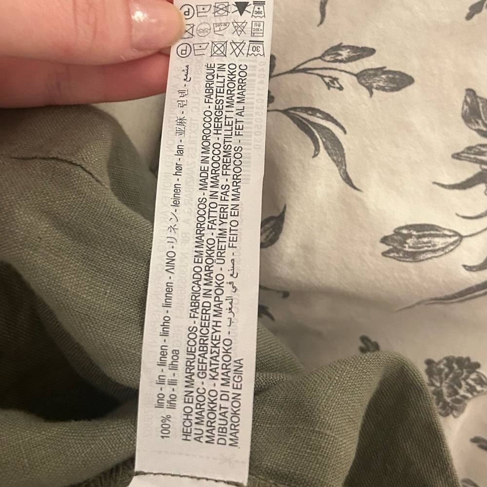 Zara Women's Olive Green Duster/Light Shacket - Picture 12 of 12